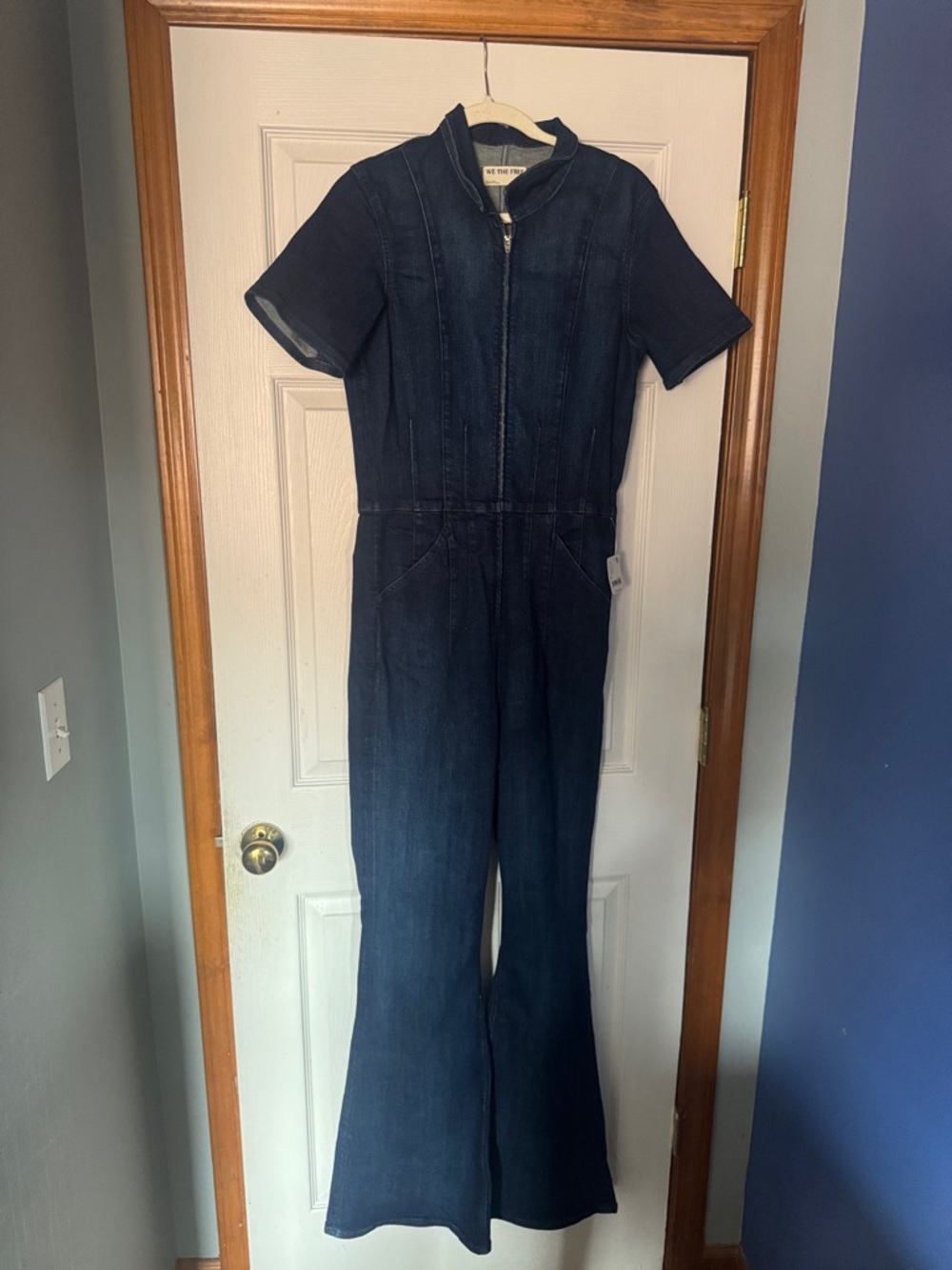 Free People Denim Jumpsuit
